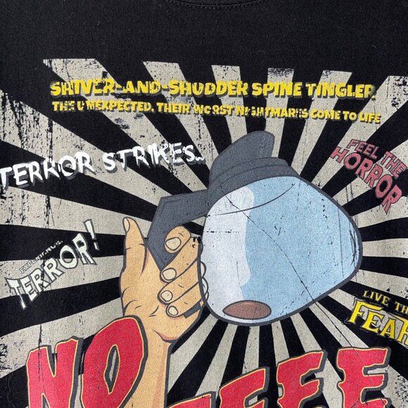 B C Collection Mens Tee Shirt Size Large Black No More Coffee Pure Cotton - Picture 4 of 11